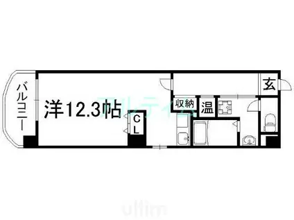 COSMO V(1K/4階)の間取り写真