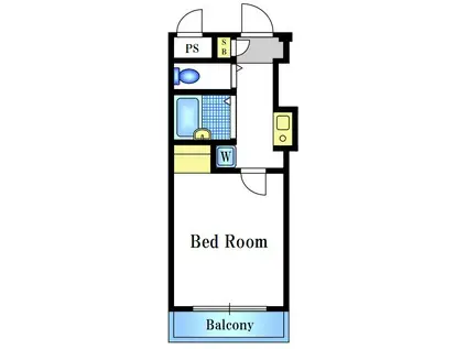 ヴァンハウス杉田(1K/4階)の間取り写真
