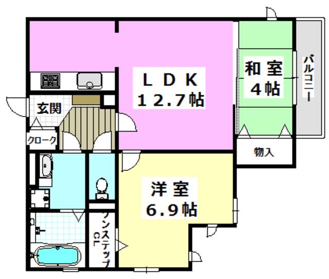 CASA FILANTE VOL.II(2LDK/3階)の間取り写真