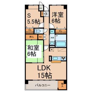 セント・アロマ(2SLDK/6階)の間取り写真