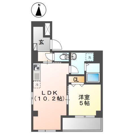 太平1丁目マンション工事(1LDK/4階)の間取り写真