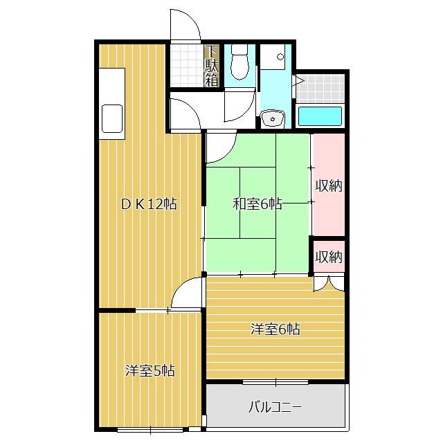 ルミエール千代田(3LDK/3階)の間取り写真