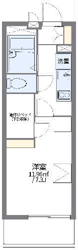 レオパレスメゾン エスポワール(1K/1階)の間取り写真
