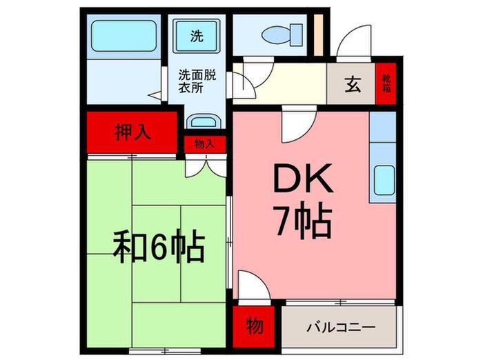 AUTUMNSQUARE(1DK/4階)の間取り写真