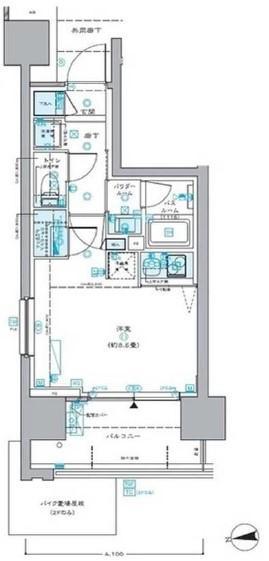 セントラルプレイス新宿御苑前(ワンルーム/12階)の間取り写真