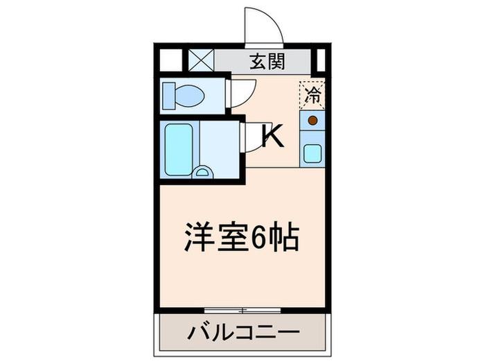 アントレ水木(ワンルーム/4階)の間取り写真