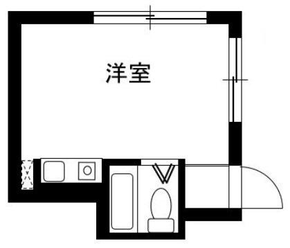 カフーシ蒲田(ワンルーム/1階)の間取り写真