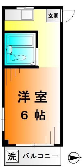 ピア東高円寺(ワンルーム/2階)の間取り写真