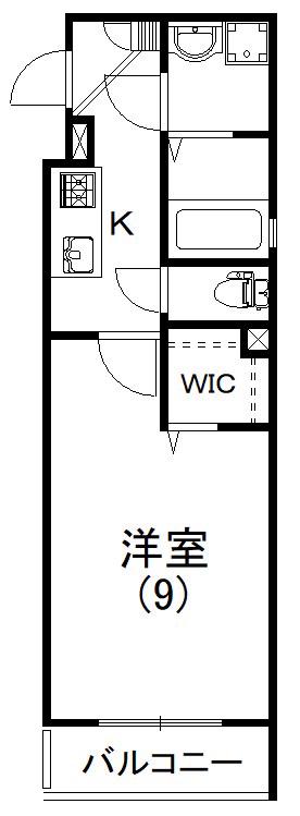 HEARTLYKKE(1K/3階)の間取り写真