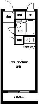日興パレス池袋PART2(ワンルーム/2階)の間取り写真