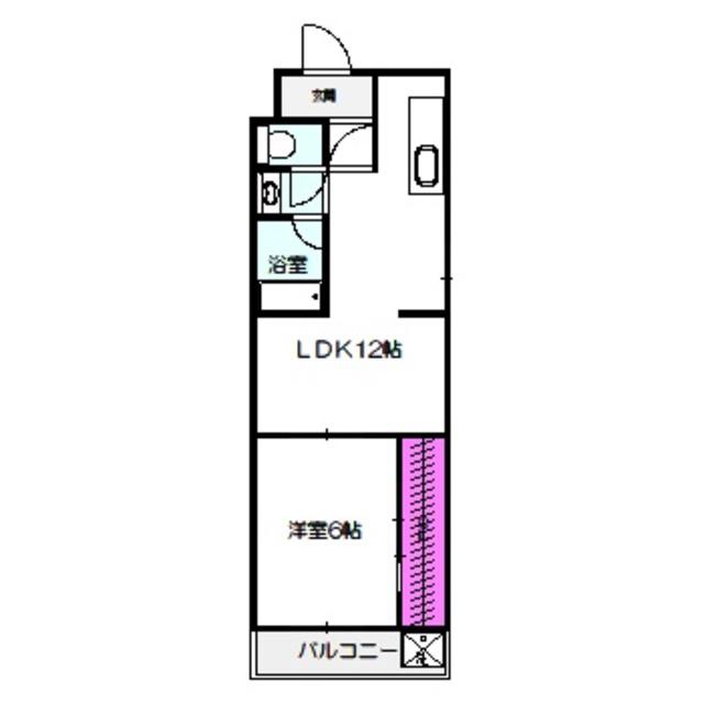 マンション清寿苑(1LDK/7階)の間取り写真