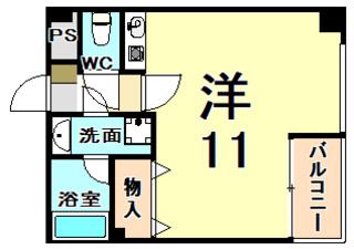 キャピトル尼崎駅前(ワンルーム/7階)の間取り写真