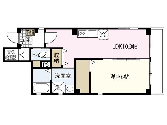 CASA DE ABUELITO(1LDK/2階)の間取り写真