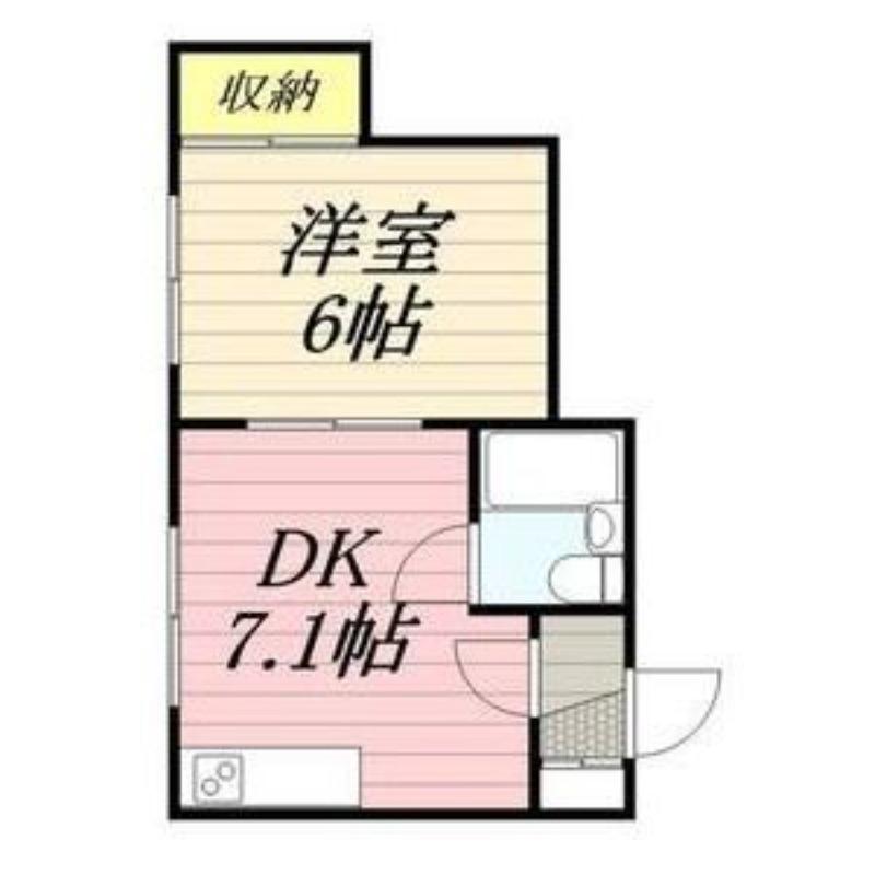ジュネスパーク(1LDK/3階)の間取り写真