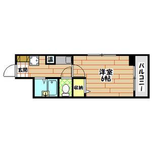 SWISS難波南(1K/9階)の間取り写真