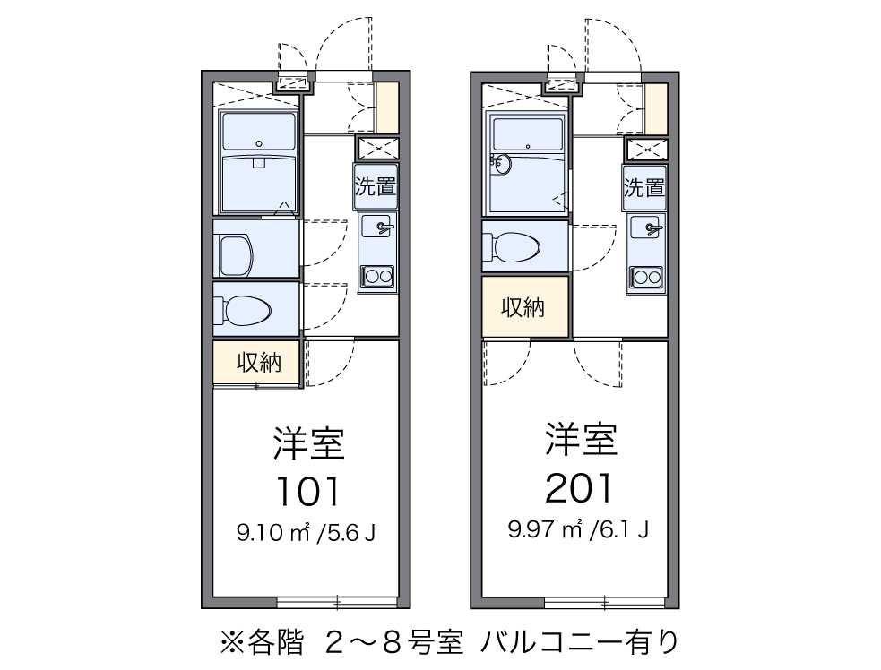 レオパレスSHIBIRAKI(1K/3階)の間取り写真