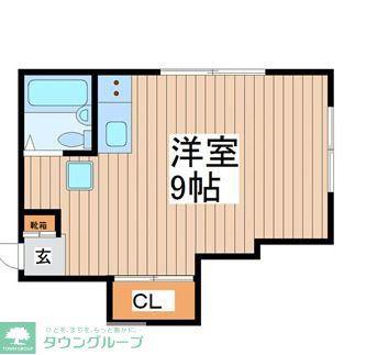協栄ビル(ワンルーム/3階)の間取り写真