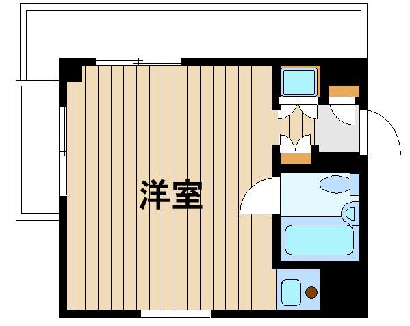 日興パレス中村橋(ワンルーム/3階)の間取り写真