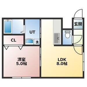 ベルグランドーレ(1LDK/1階)の間取り写真