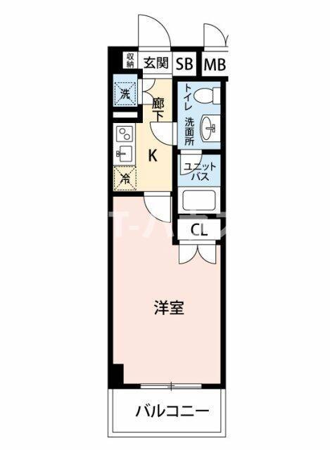 VILLAGEHOUSE 幕張本郷(1K/2階)の間取り写真