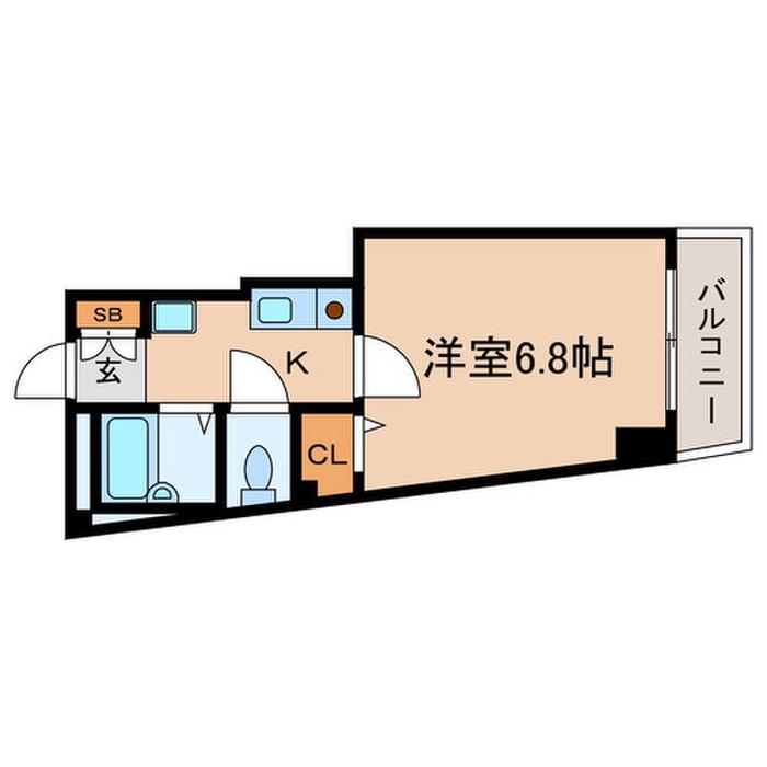 クリスタル浮間(1K/3階)の間取り写真