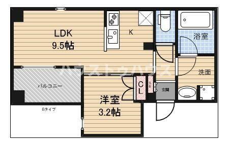 アーバンパーク三ノ輪(1LDK/3階)の間取り写真