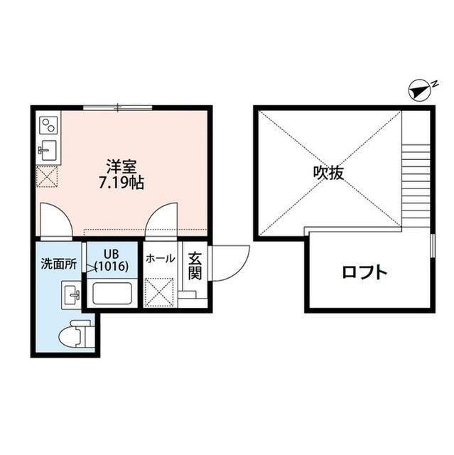 クリア立川(ワンルーム/1階)の間取り写真