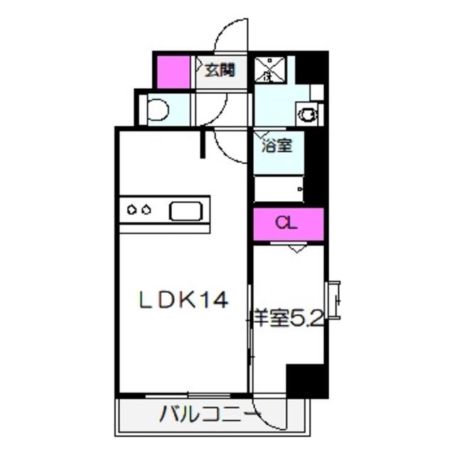 グランディオーソ住吉大社(1LDK/2階)の間取り写真