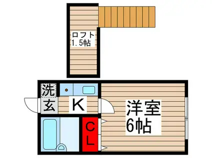 ローズアパートR52(1K/1階)の間取り写真