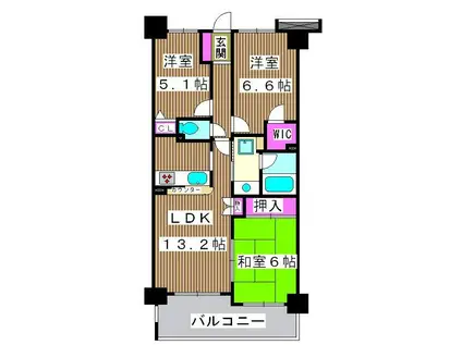ソフィア志村(3LDK/2階)の間取り写真