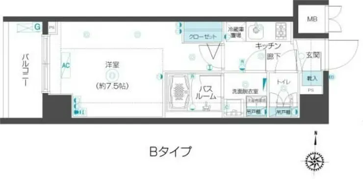 フェニックス市谷本村町 12階階 間取り