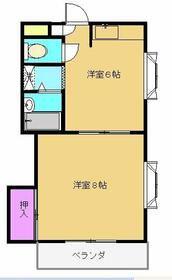 シャトレ今町(1DK/5階)の間取り写真