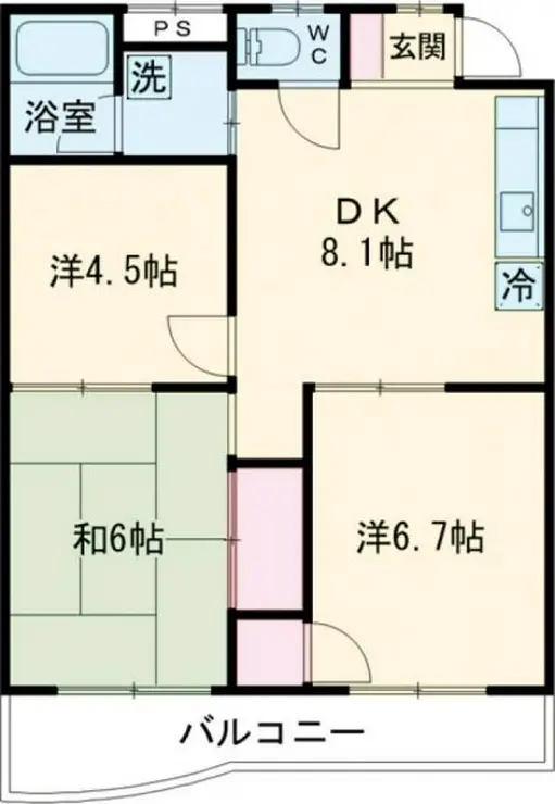 アスティールパレス 1階階 間取り