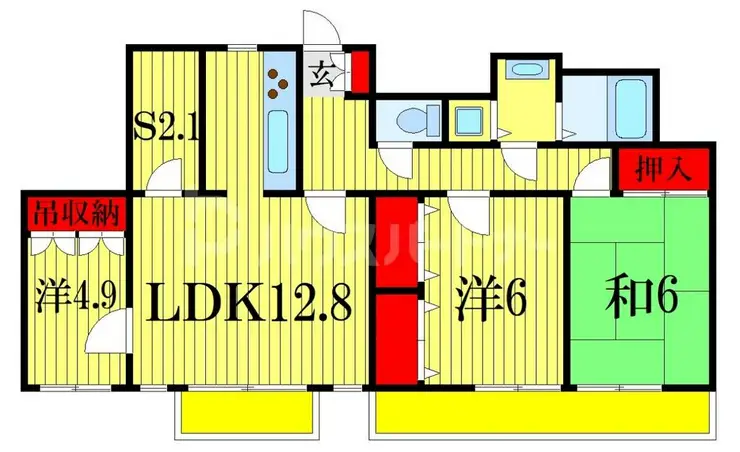 ベルシェ船橋ラマージュ 8階階 間取り