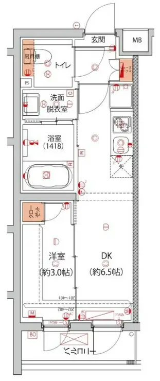 ハーモニーレジデンス中野本町パークサイド 3階階 間取り