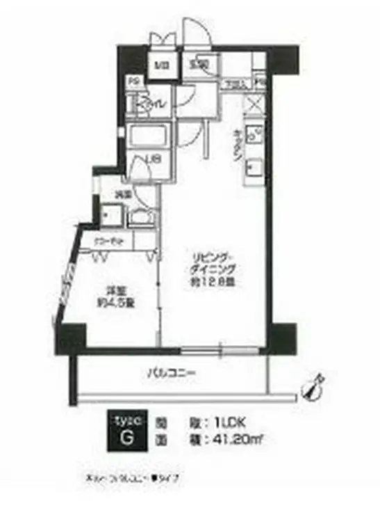カスタリア用賀 8階階 間取り