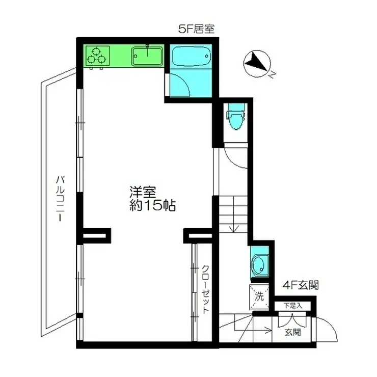 コルティーレ 5階階 間取り