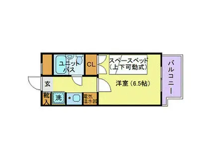 マリオン代々木公園(1K/1階)の間取り写真