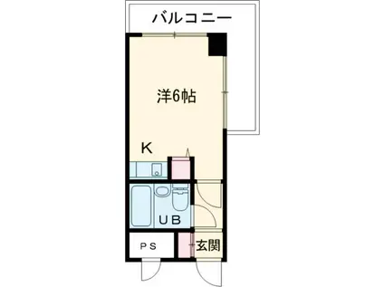 Mプラザ津田駅前(ワンルーム/3階)の間取り写真