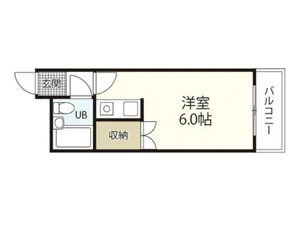 川崎第2ビル(1K/3階)の間取り写真