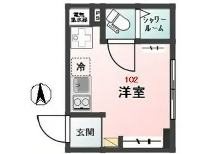 GLANZ目白II(ワンルーム/1階)の間取り写真