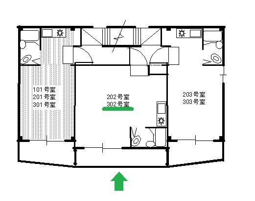 ＪＲ山陽本線 垂水駅 徒歩8分 3階建 築32年(ワンルーム/3階)の間取り写真