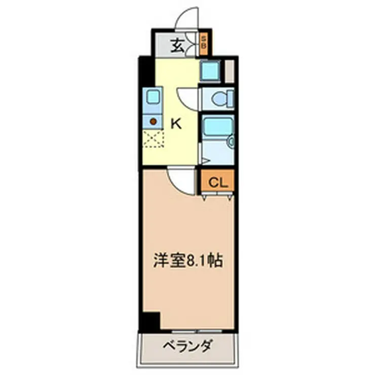 タック高砂 8階階 間取り