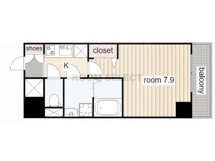 SHOKEN RESIDENCE名古屋(1K/10階)の間取り写真