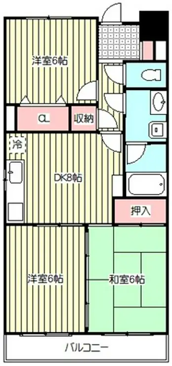 グラシアリノ武蔵浦和 2階階 間取り