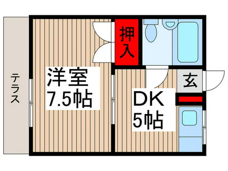 三和コーポ 2階階 間取り