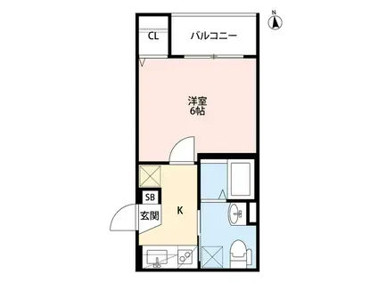 ルネッサ八尾南(1K/3階)の間取り写真