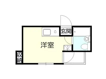 ベストレジデンス千里山駅前(ワンルーム/4階)の間取り写真