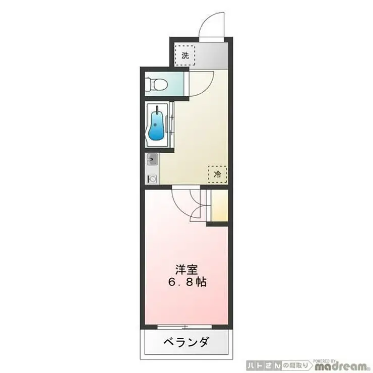 エストライフ八王子 2階階 間取り