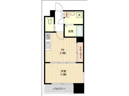 LA DOUCEUR片平(1DK/12階)の間取り写真